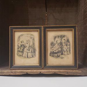 Antique fashion prints